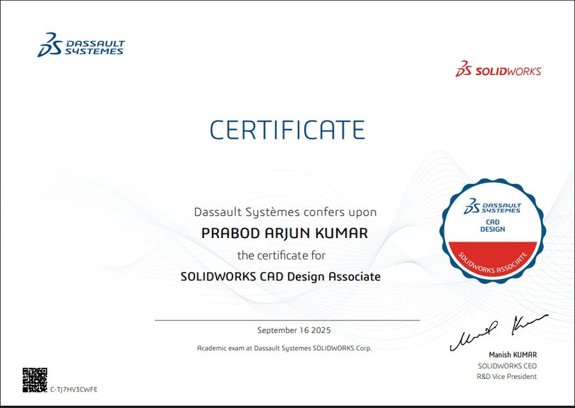 Certified SOLIDWORKS Associate